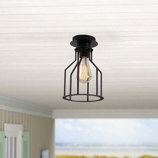 Stropna lampa ALACATI metalna crna, 17 *26 cm, e27 40 W, Alacati - N-1096