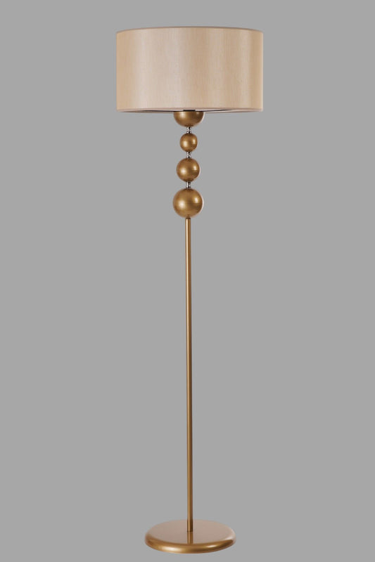 Podna lampa 252, bež, zlatna