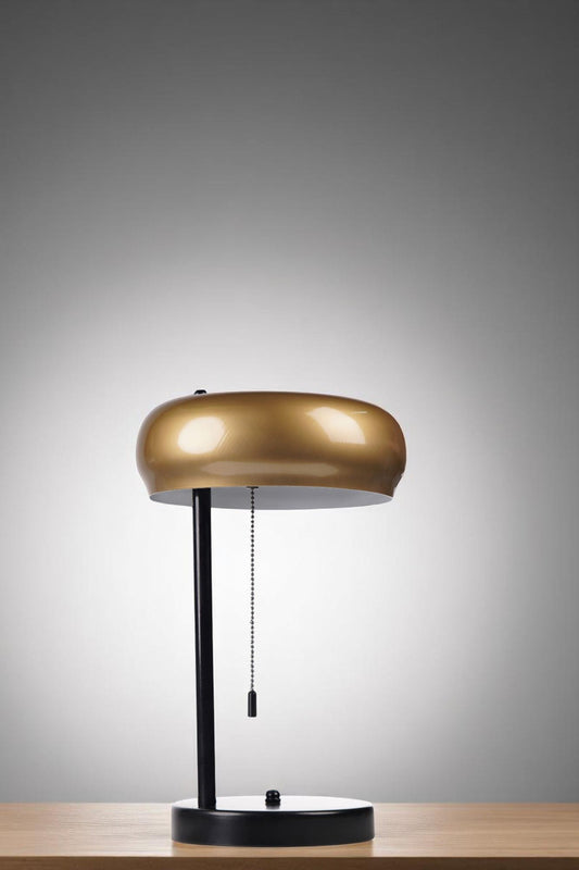 Stolna lampa 552, zlatna, crna