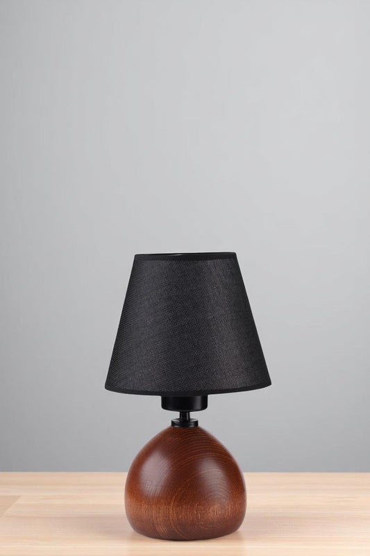 Stolna lampa 705, crna, orah