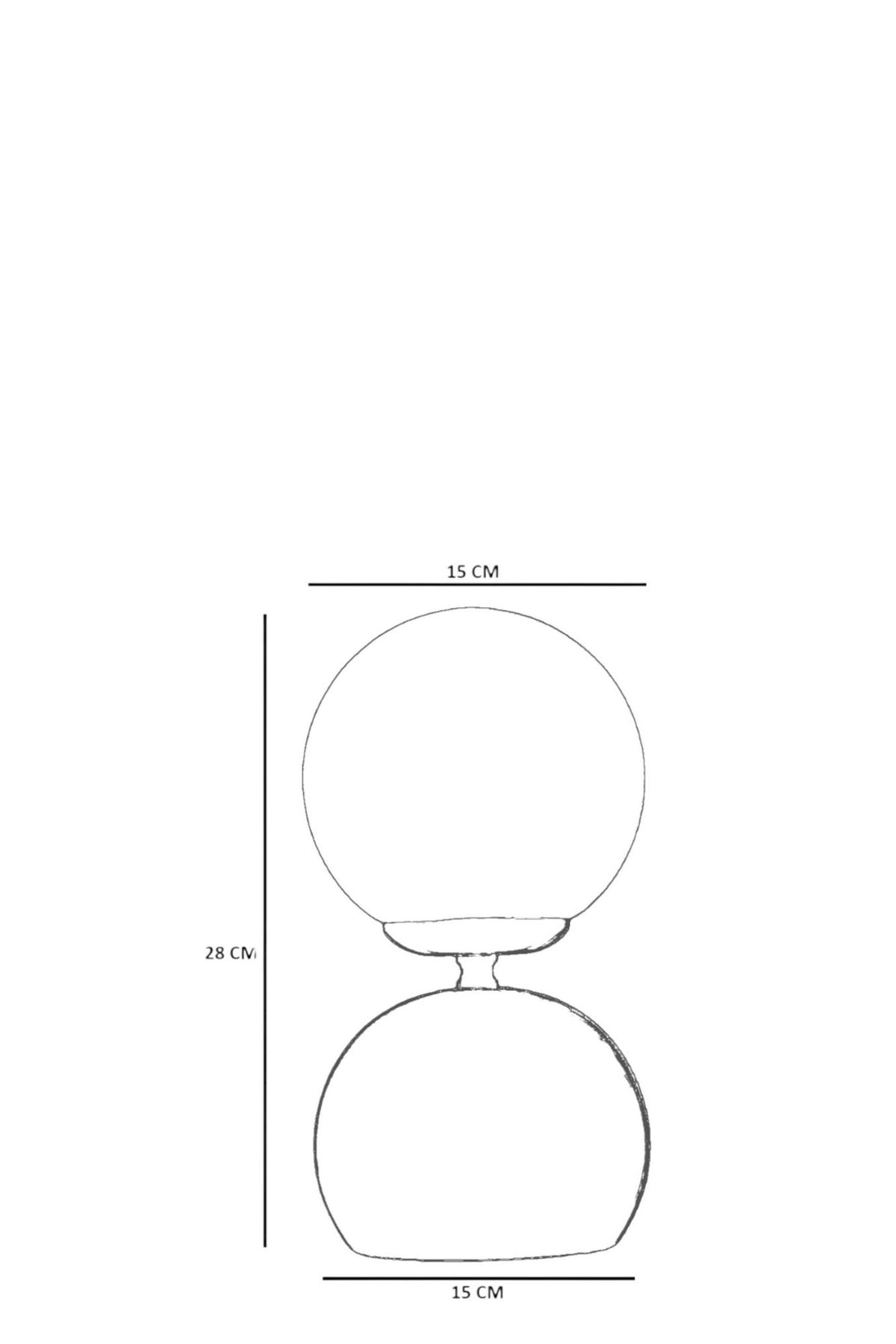 Stolna lampa 061, med, zlatna