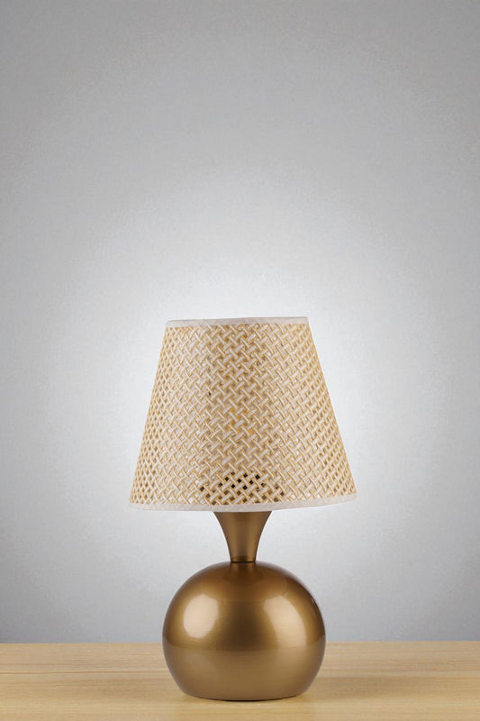 Stolna lampa 108, bež, zlatna