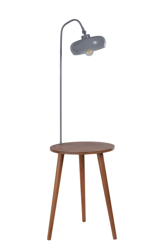 Podna lampa 777, siva, bukva
