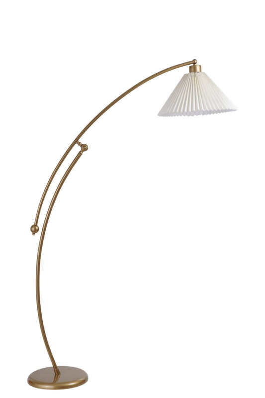 Podna lampa 644, krem, zlatna