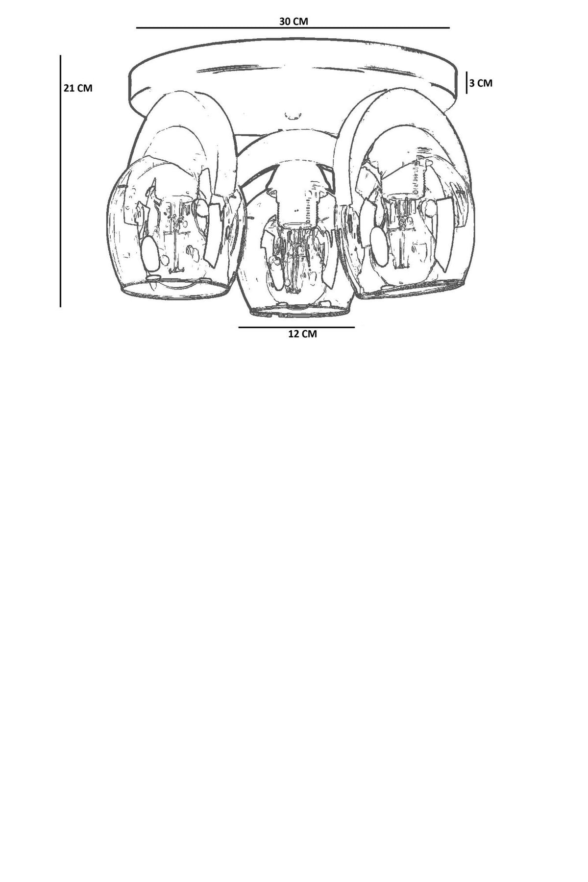 Luster 037, med, orah, crna