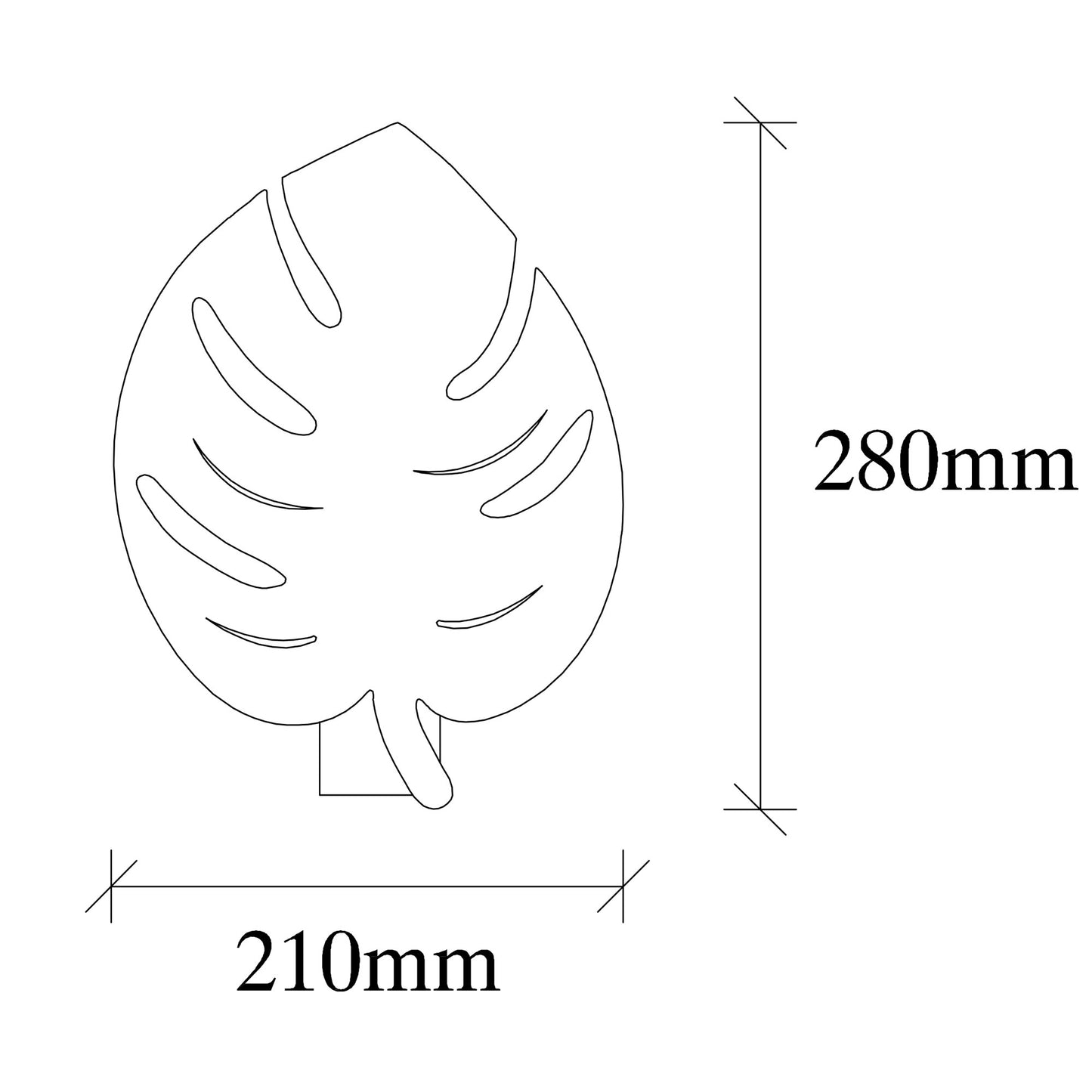 Zidna lampa LEAF crna, metal 21 x 12 cm, visina 28 cm, E27 40 W, Sivani - MR - 843