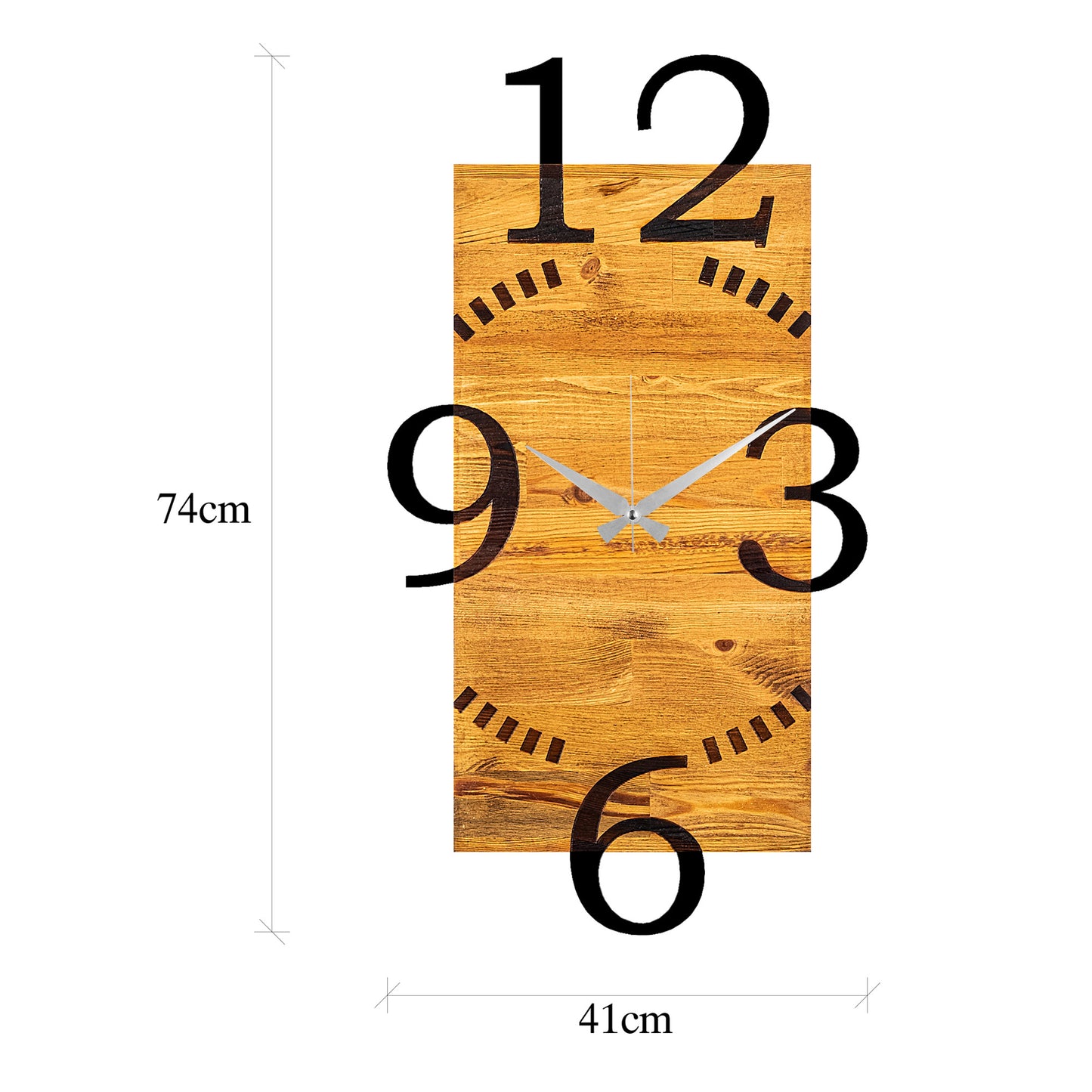 Ukrasni drveni zidni sat, Wooden Clock 2