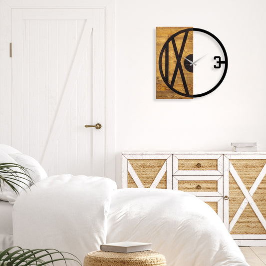 Ukrasni drveni zidni sat, Wooden Clock 24