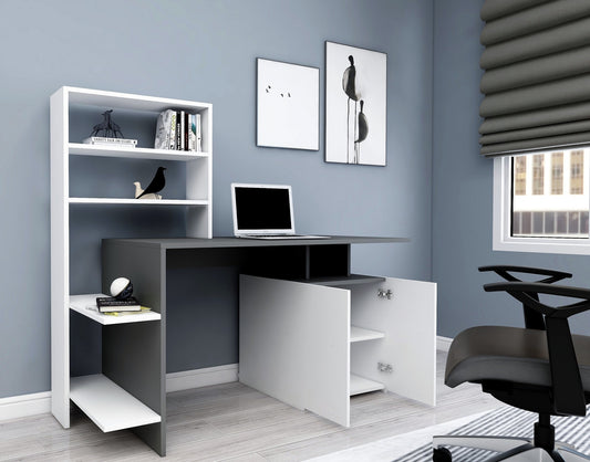 Studijski stol, Melis - White, Anthracite