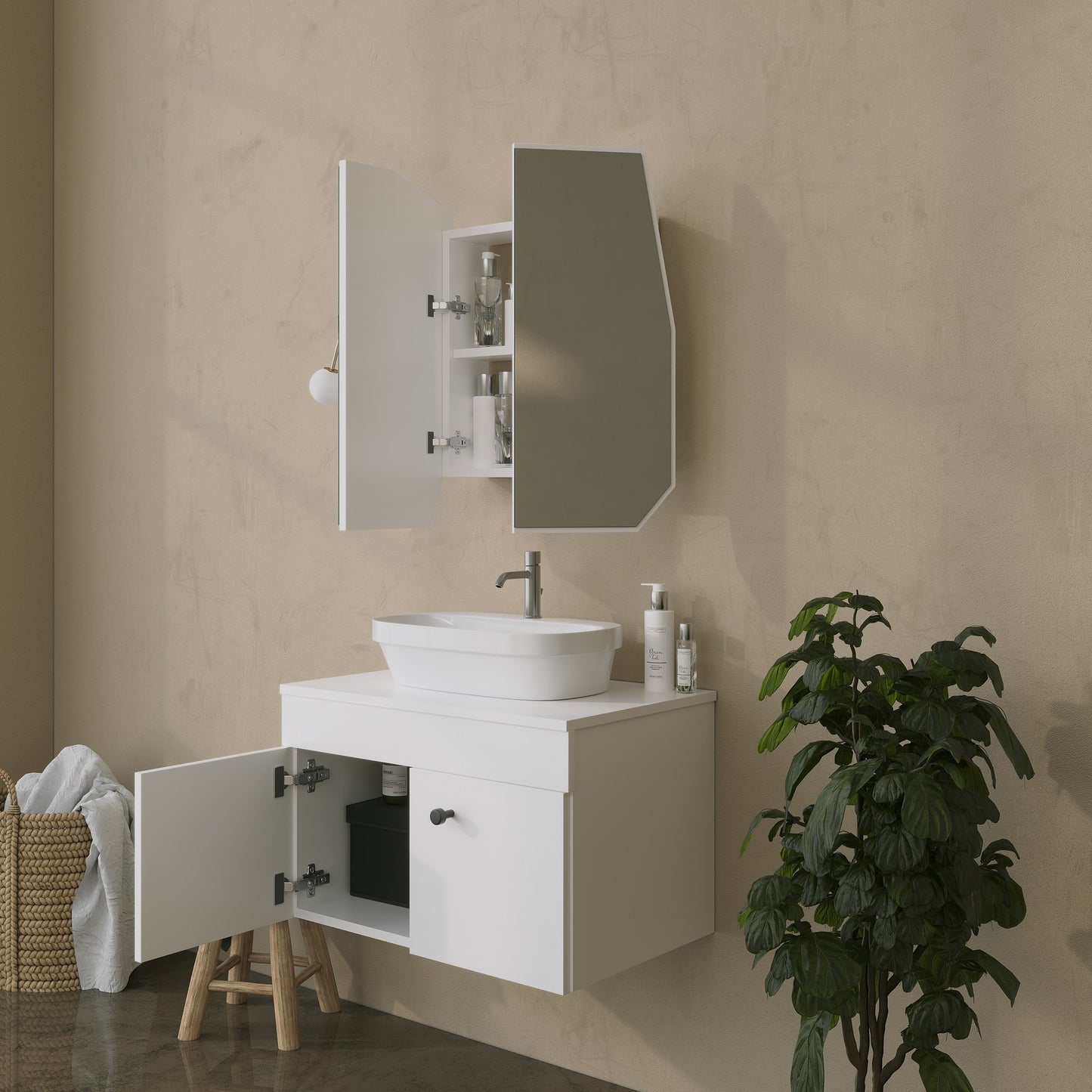 Kupaonica, Quartz Cabinet - White