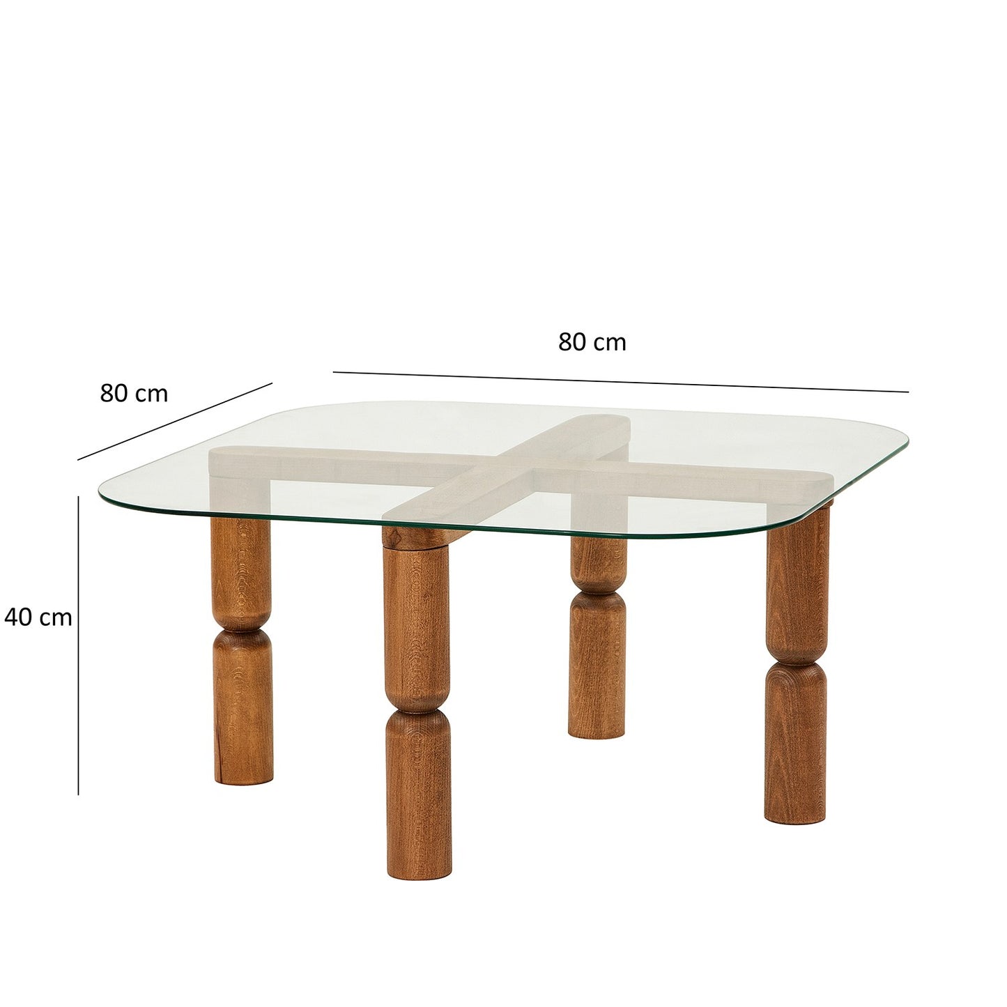 Stolić za kavu, Kei - Walnut
