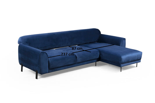 Kutna garnitura, IMAGE, desna, mornarsko plava, Image Corner Right ( L3-Chl ) - Navy Blue