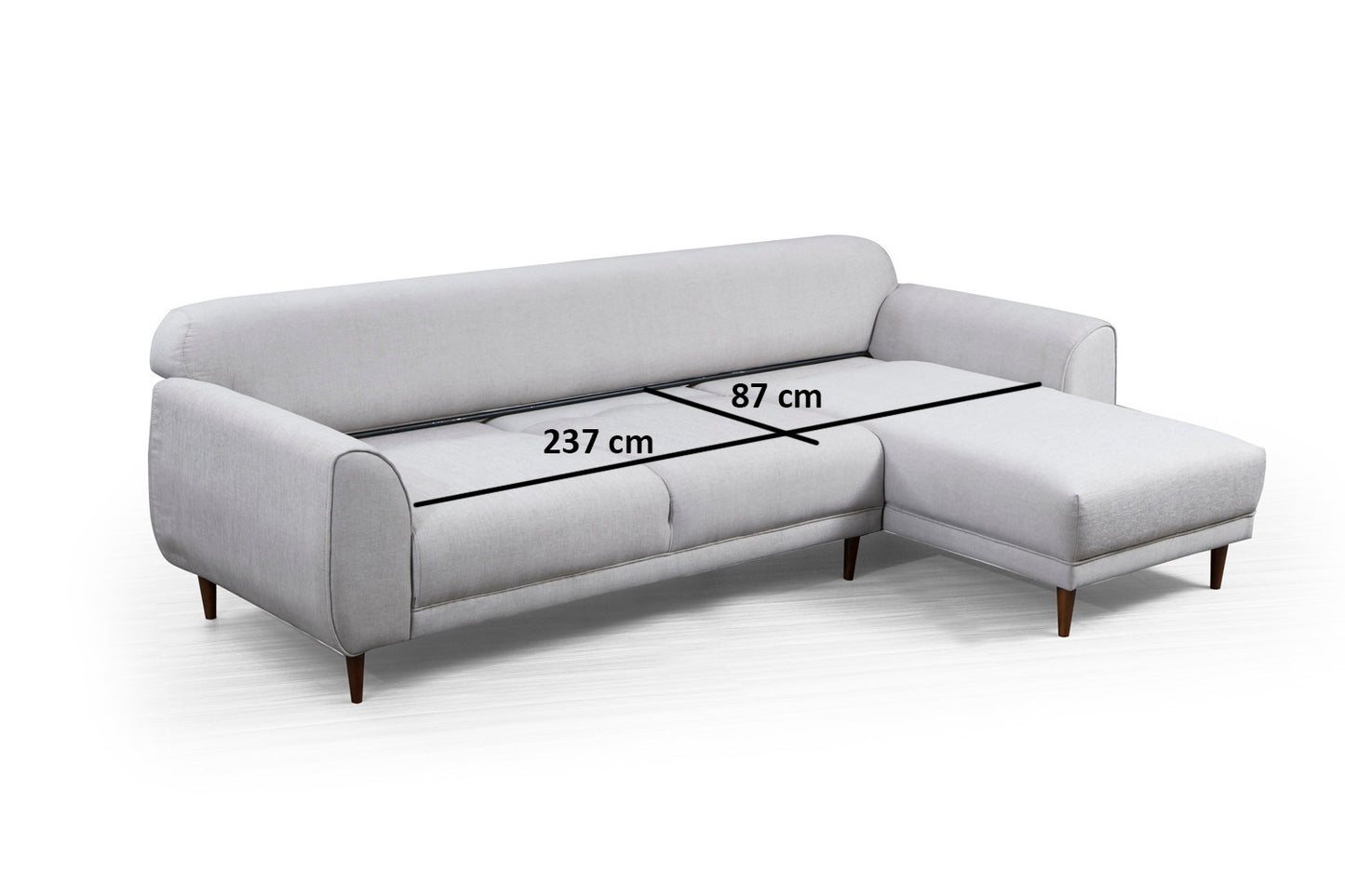 Kutna garnitura na razvlačenje, Bež, Image Corner Right ( L3-Chl ) - Beige