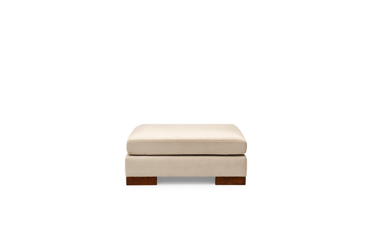Kutna garnitura TULIP, lijeva, bež, Tulip Corner Left With Pouf - Beige