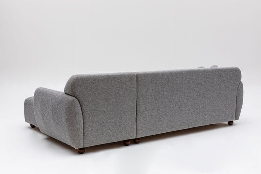 Kutna garnitura EDDY svijetlo siva lijevi kut, Eddy Corner (L3-CHL) - Light Grey