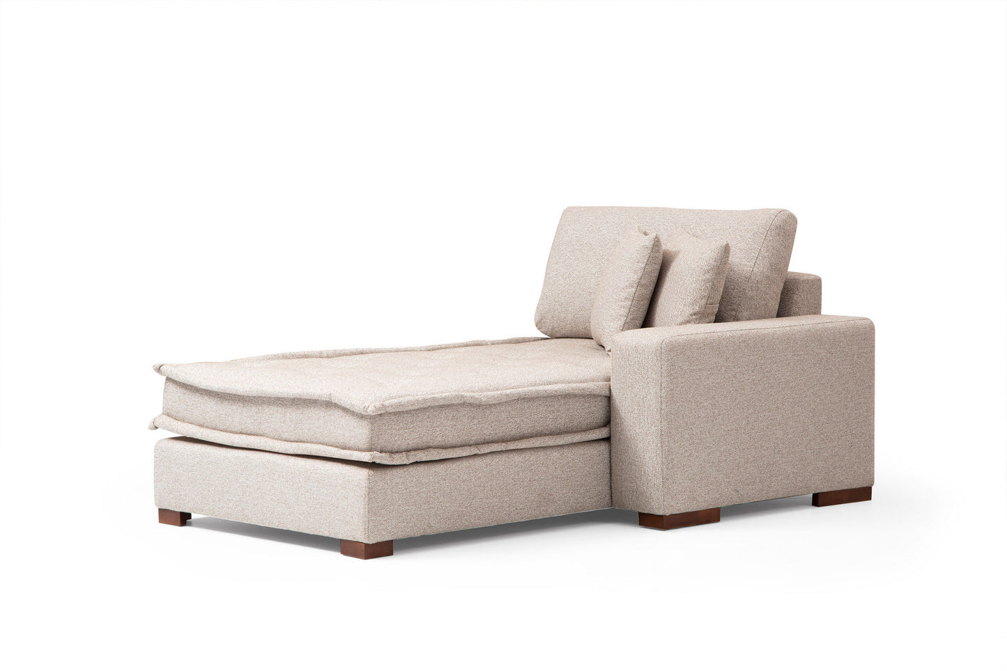 Kutna garnitura, LENA, desna, boja pijeska, Lena Corner (L3-CHL) - Sand Beige