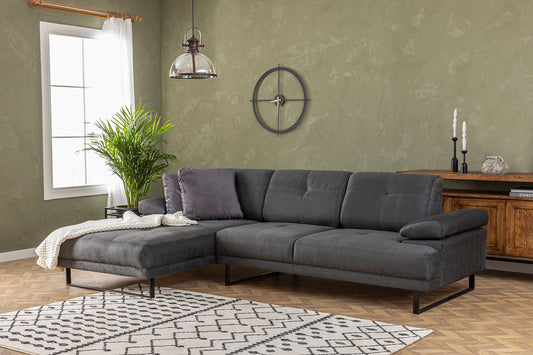 Kutna garnitura, Antracit, Mustang Small Left - Anthracite