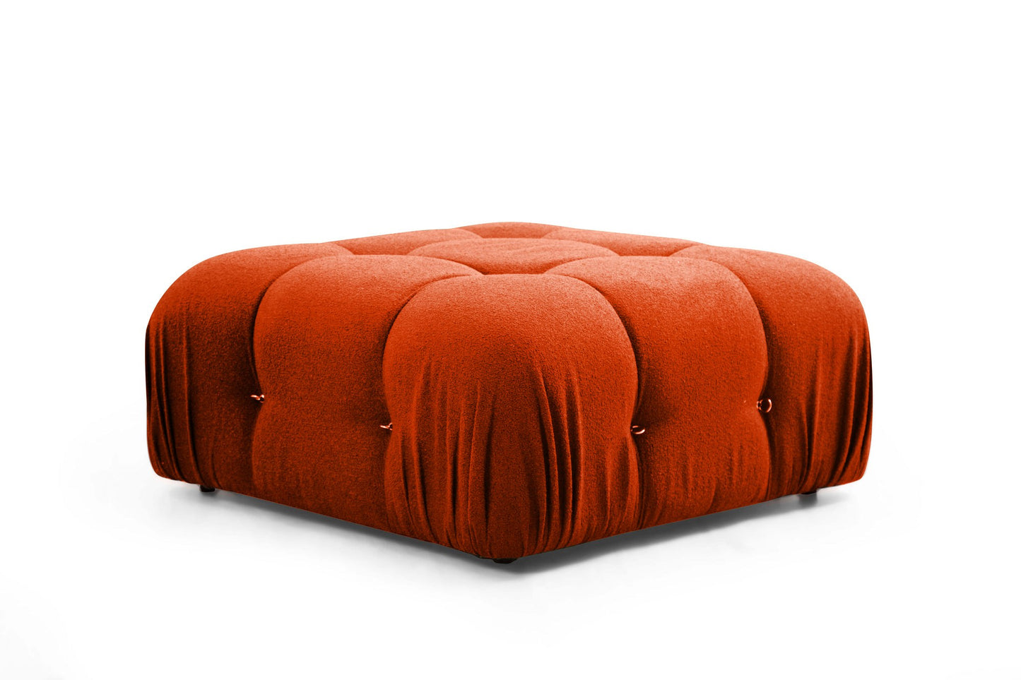 Kutna garnitura Bubble Corner ( L1-O1-1R -Puf) - Tile crvena