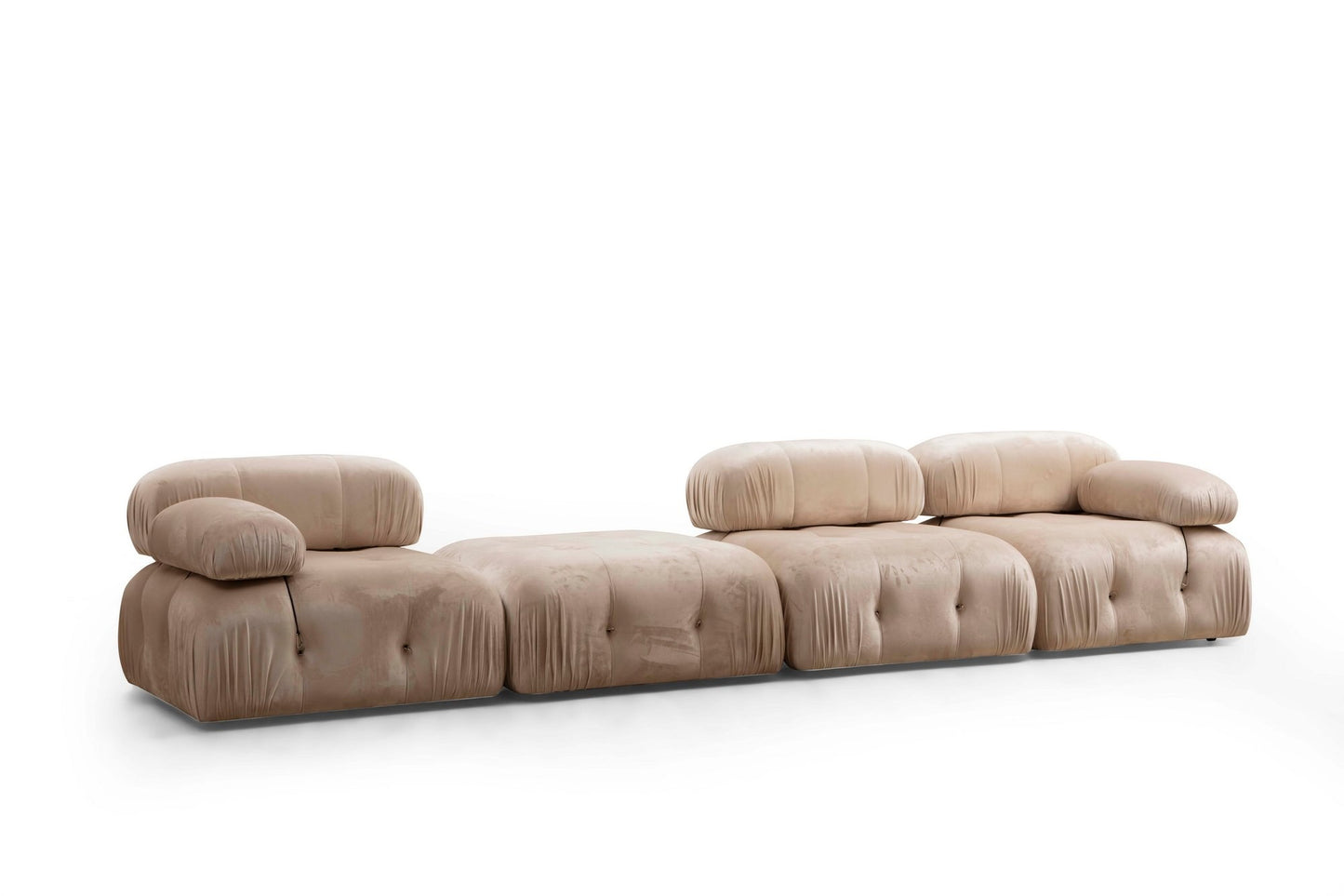 Tabure, Krem, Bubble Pouffe - Cream