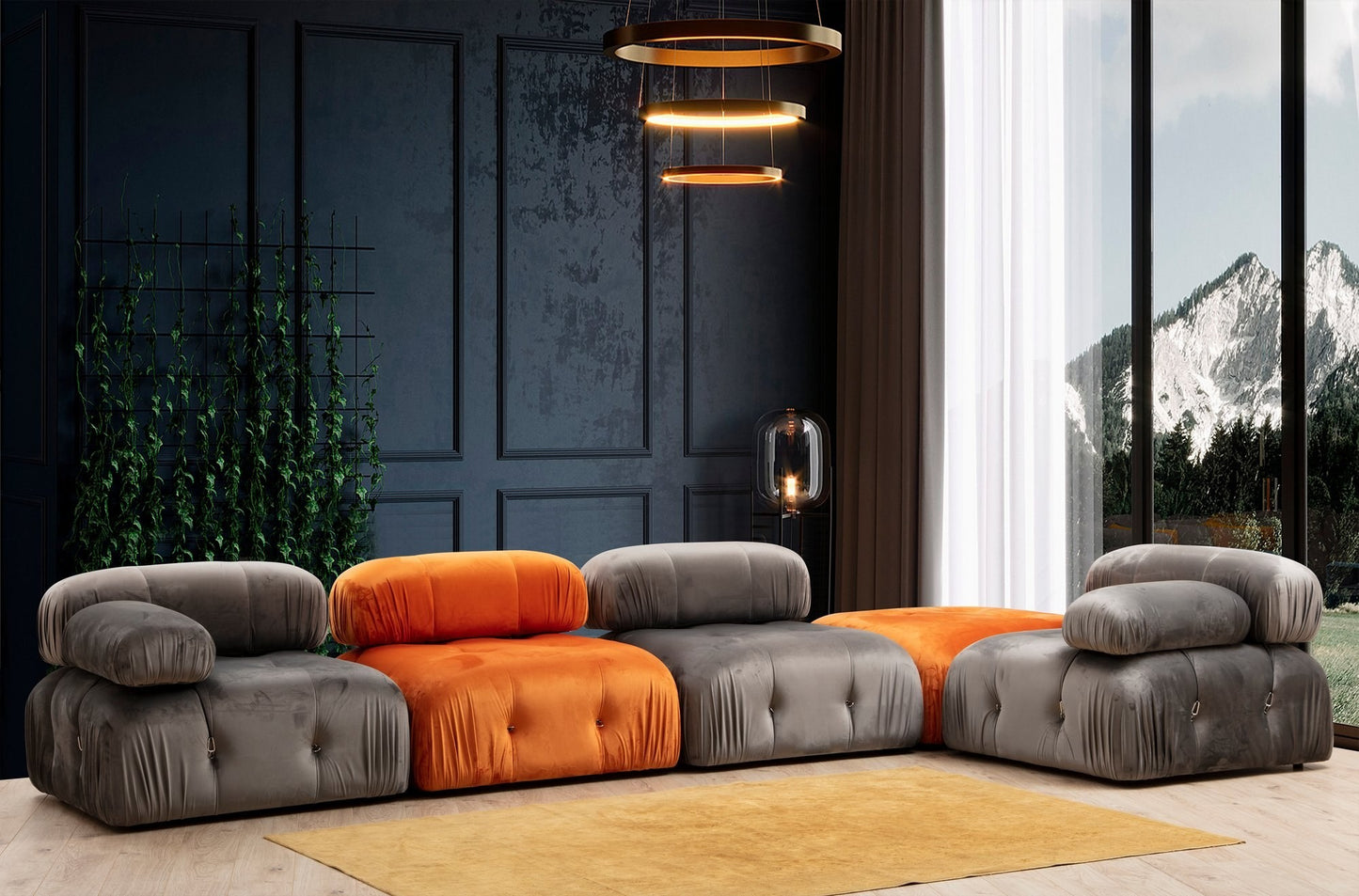Sofa, Sivo, Bubble O1 - Grey