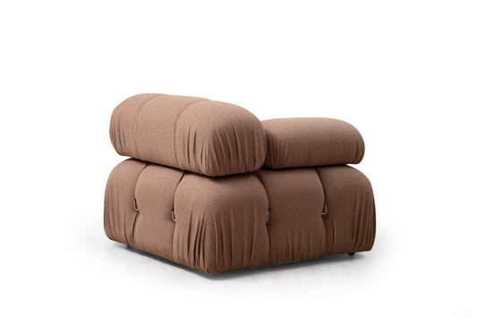 Sofa, Smeđa, Bubble L1 - Brown Bouclette