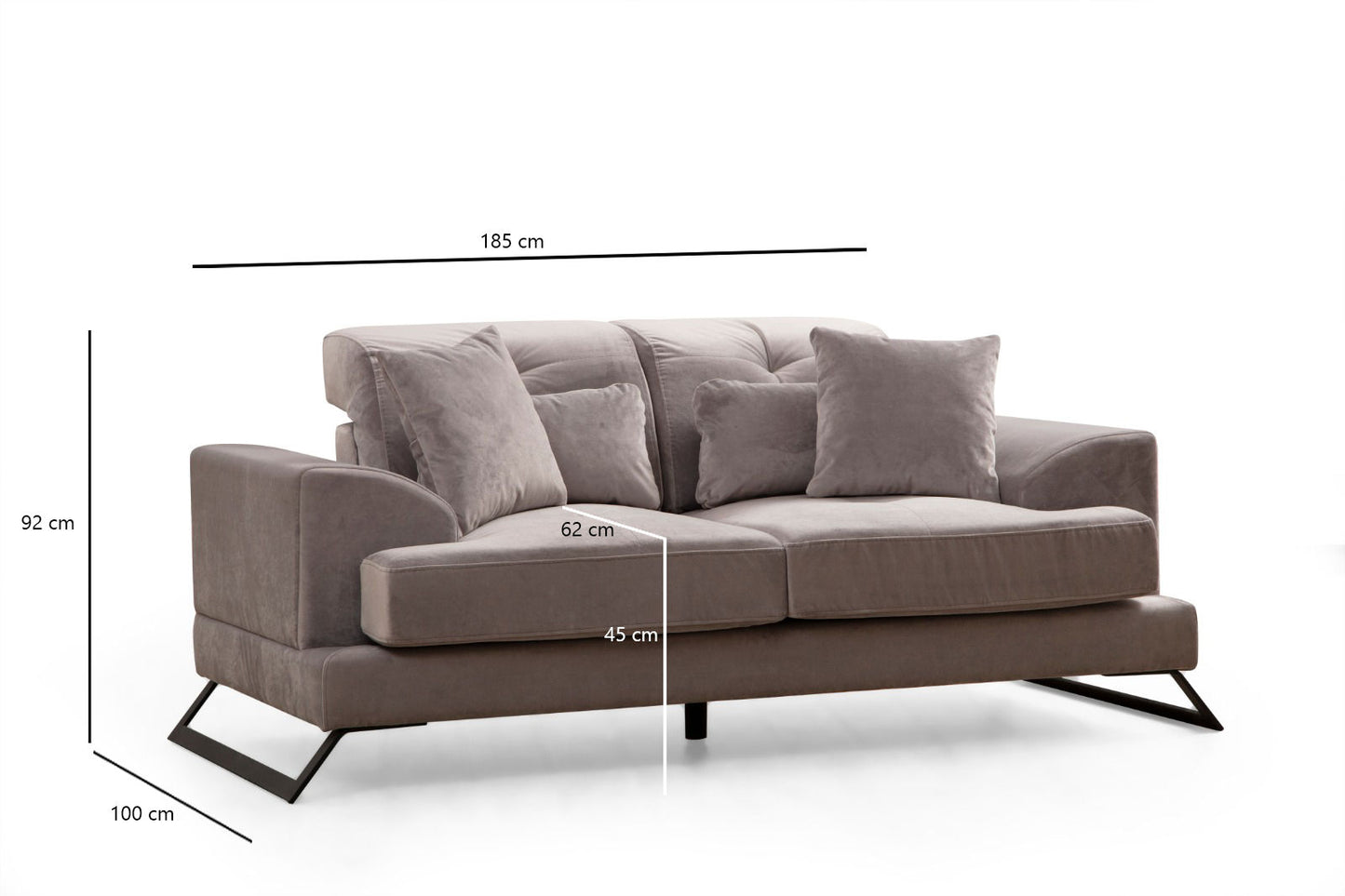 Dvosjed, Svijetlo siva, Frido - Light Grey
