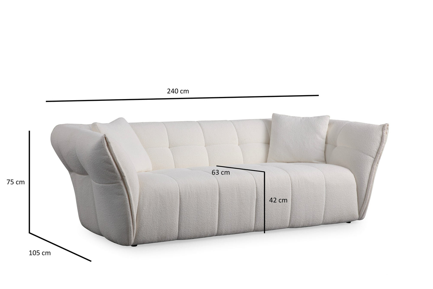 Sofa s 3 sjedala AYLA
