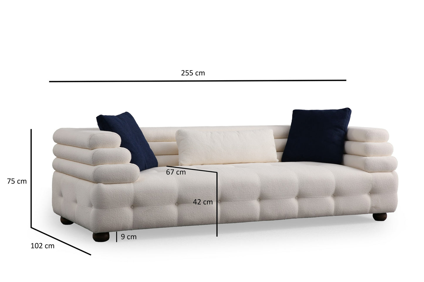 Sofa s 3 sjedala IRIS