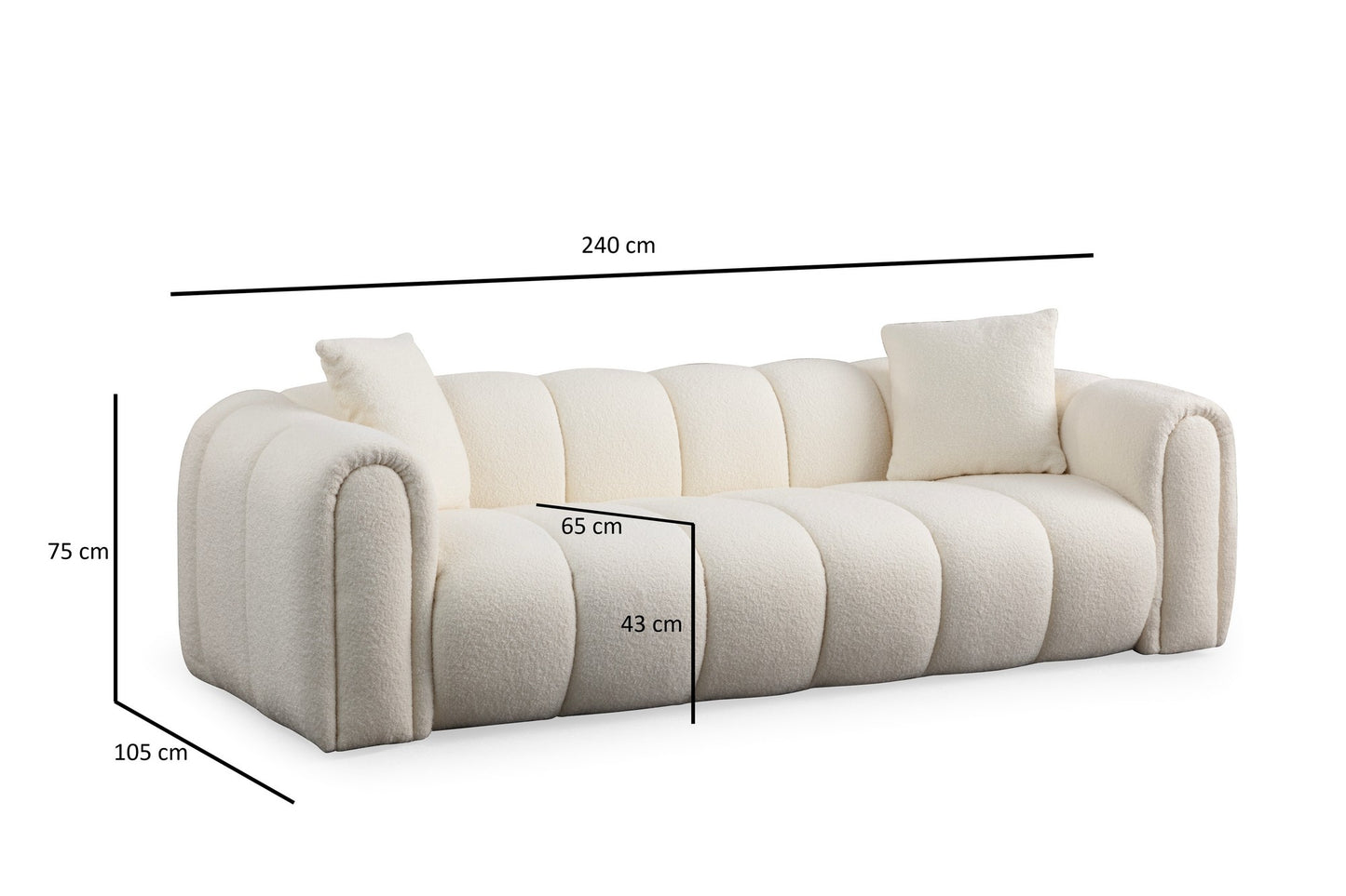 Sofa s 3 sjedala ROSE