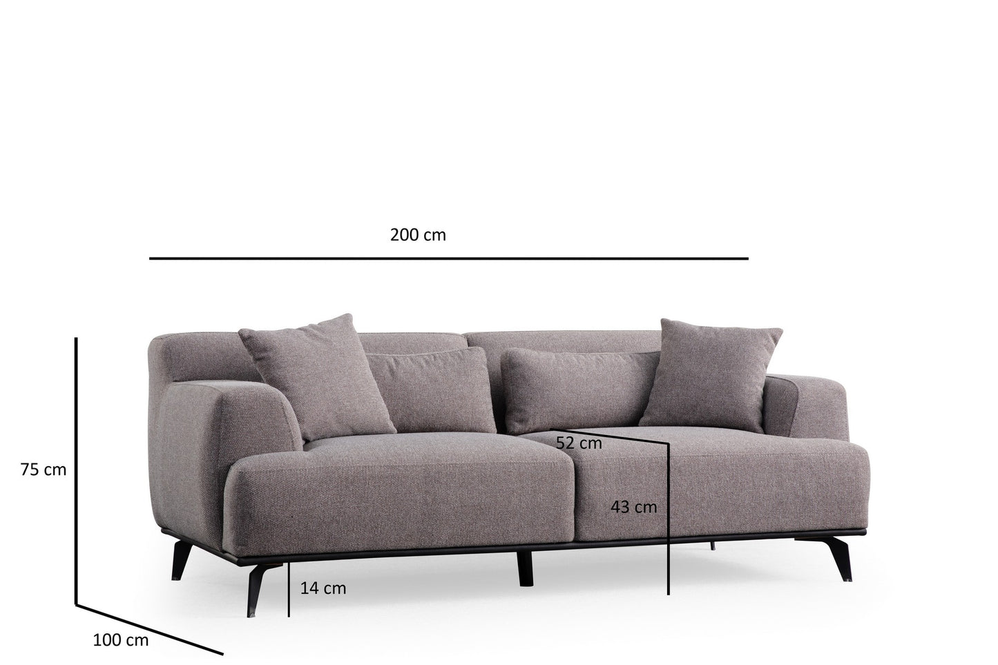 Sofa s 2 sjedala JADE