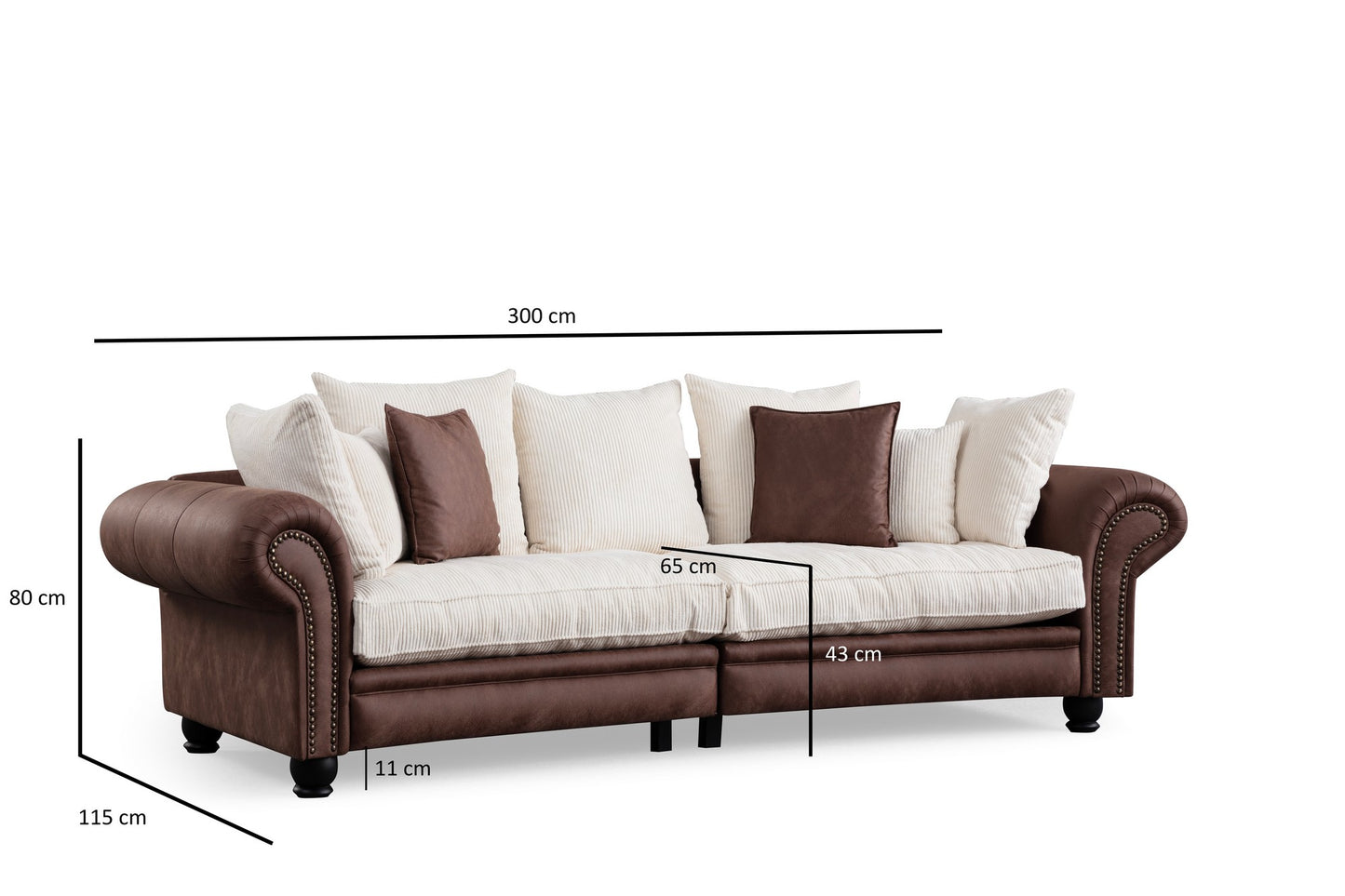 Sofa s 3 sjedala JULIA