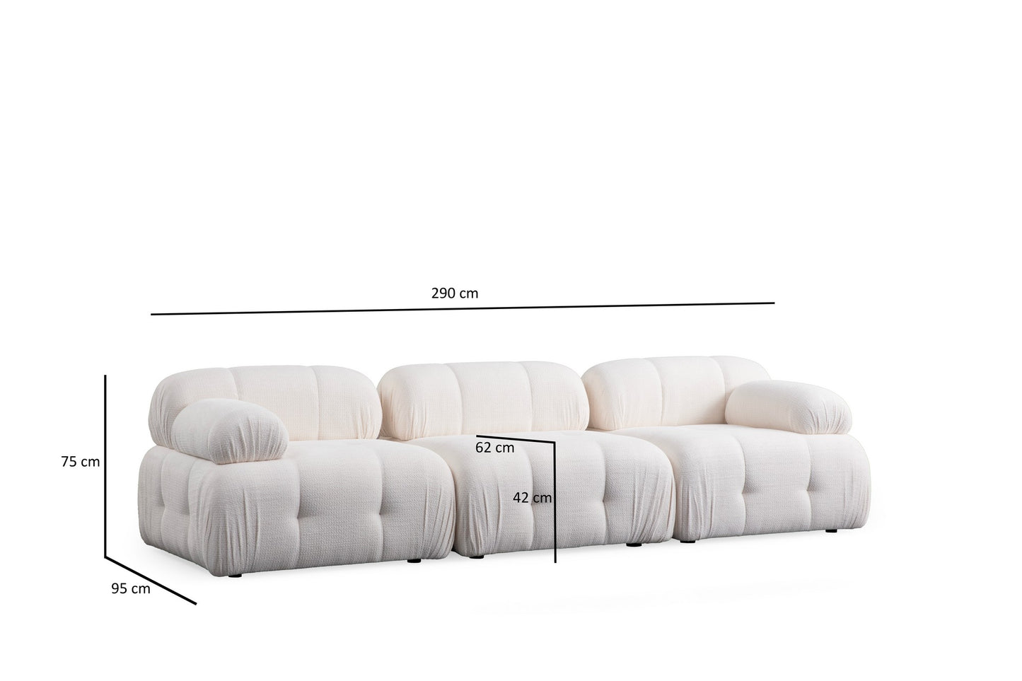 Sofa s 3 sjedala MARIA