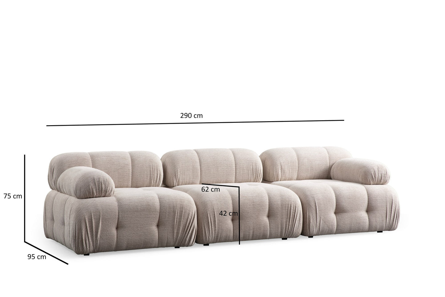 Sofa s 3 sjedala VIVIAN