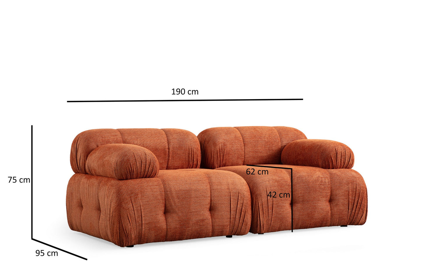 Sofa s 2 sjedala ANNA