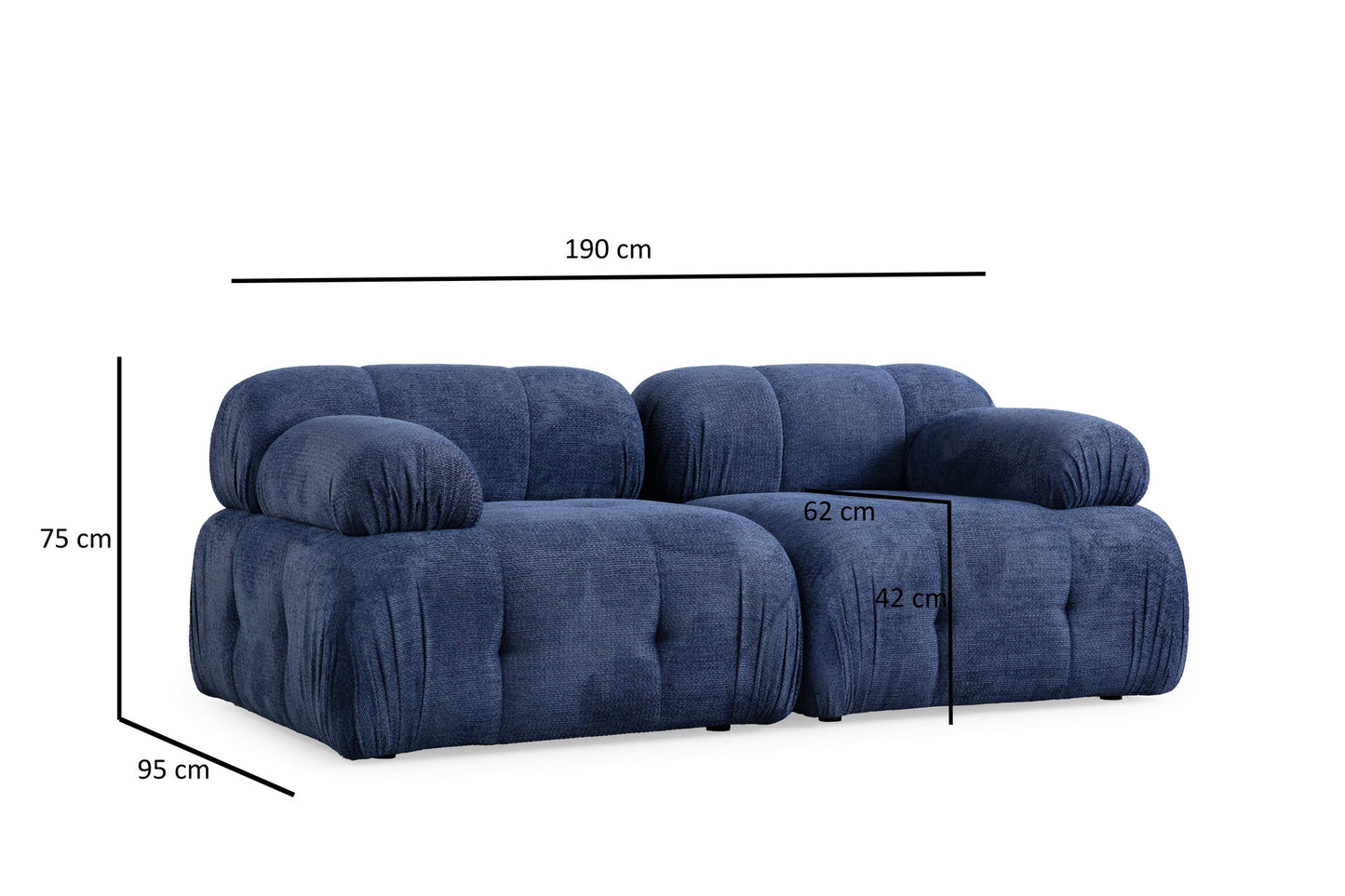 Sofa s 2 sjedala GABRIELLA