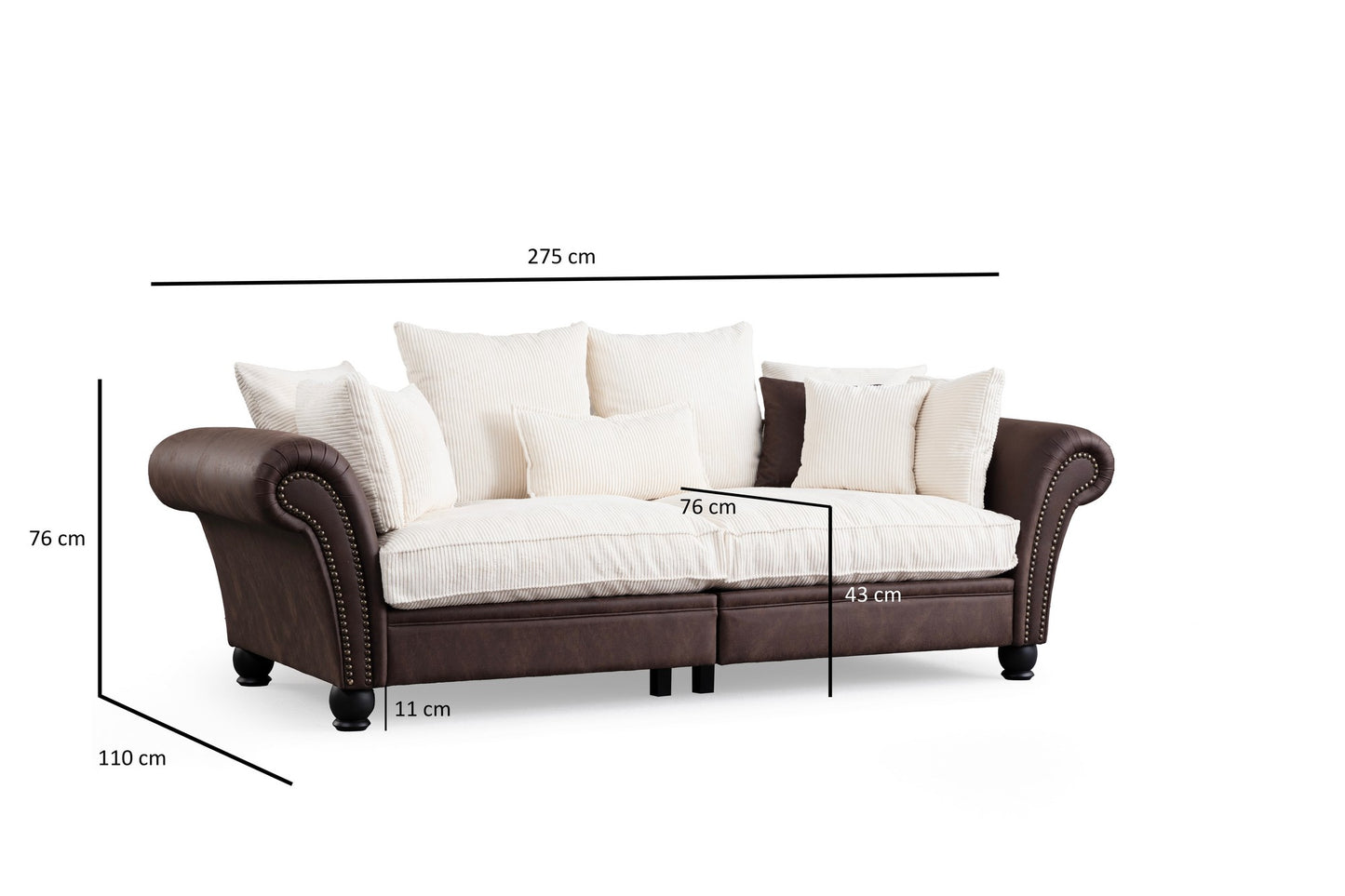 Sofa s 3 sjedala PARKER