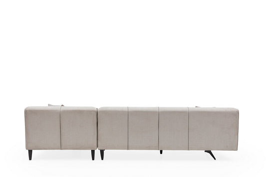 Kutna garnitura, JIVAGO, bež, desna, Jivago Corner Right (L2-Chl) - Beige