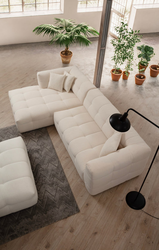 Kutna garnitura Cady 3 Seater lijevi - bež
