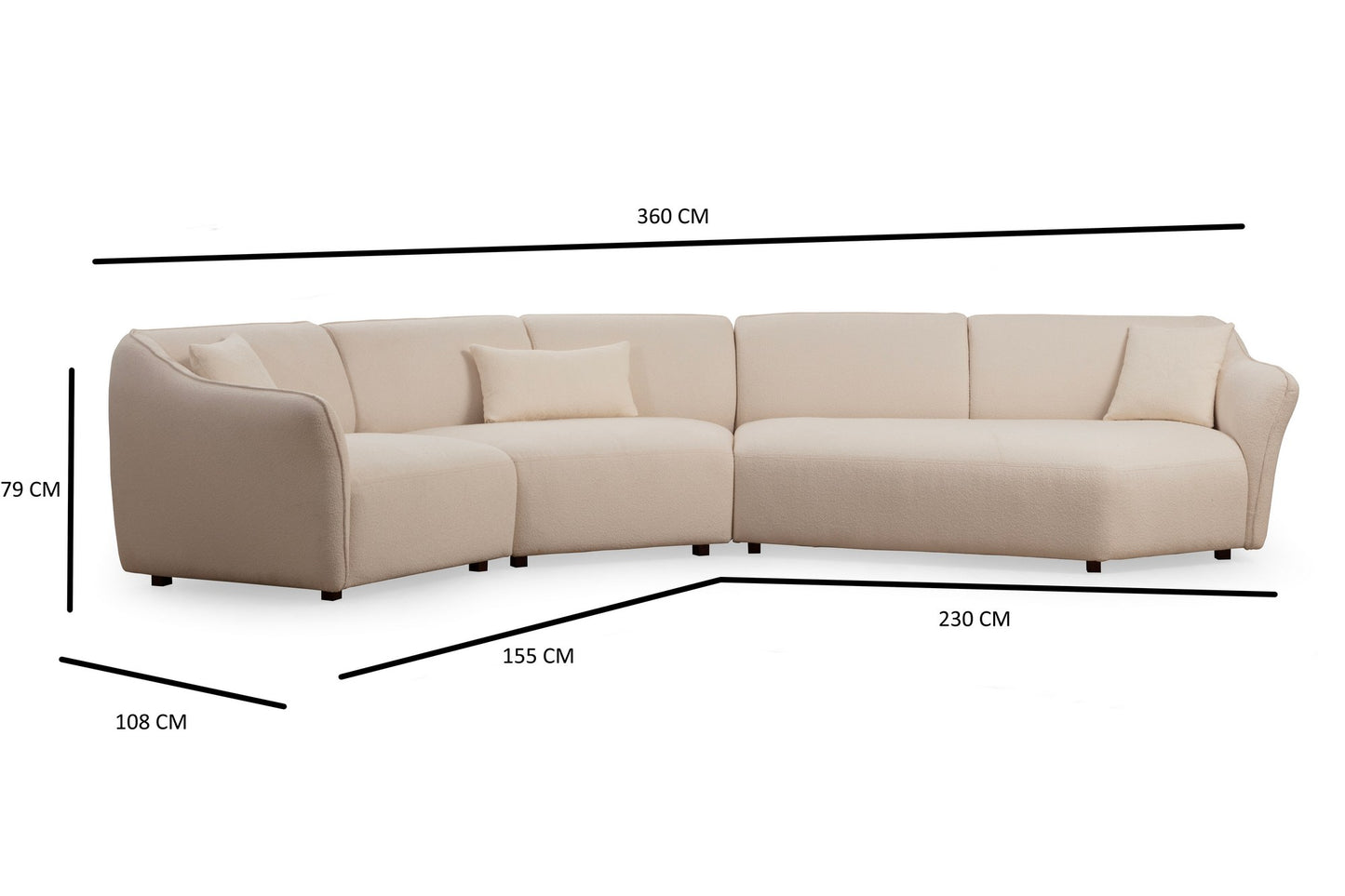 Kutna garnitura Mentis Corner 5 (L1+Cx+2Xr)