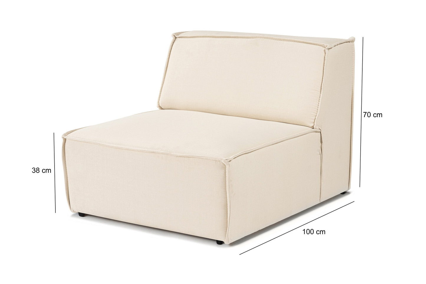Naslonjač, Puzzle Module (O1) - Cream