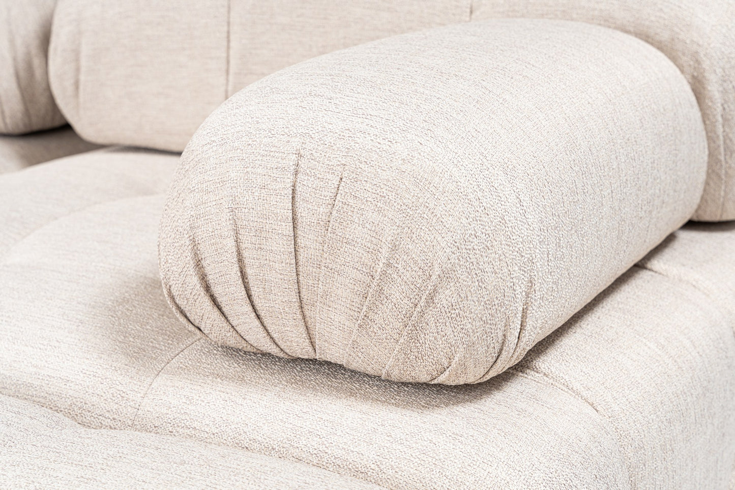 Kutna garnitura Doblo 3 Seater with Pouffe ( L1-O1-1R-Pouffe) - svjetlo smeđa