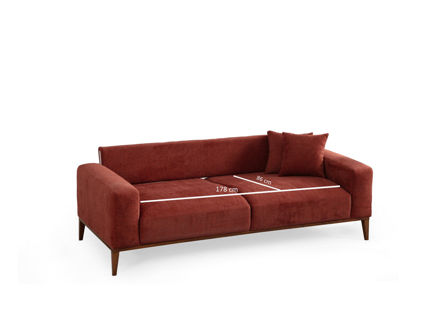 Trosjed na razvlačenje Sinor 3 Seater - Tile crvena