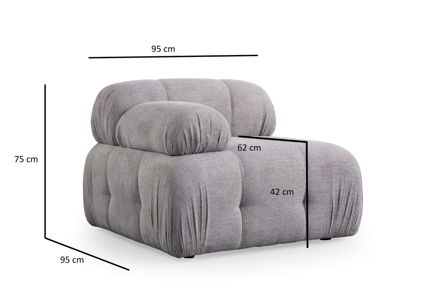 Sofa s 1 sjedećim mjestom PAISLEY