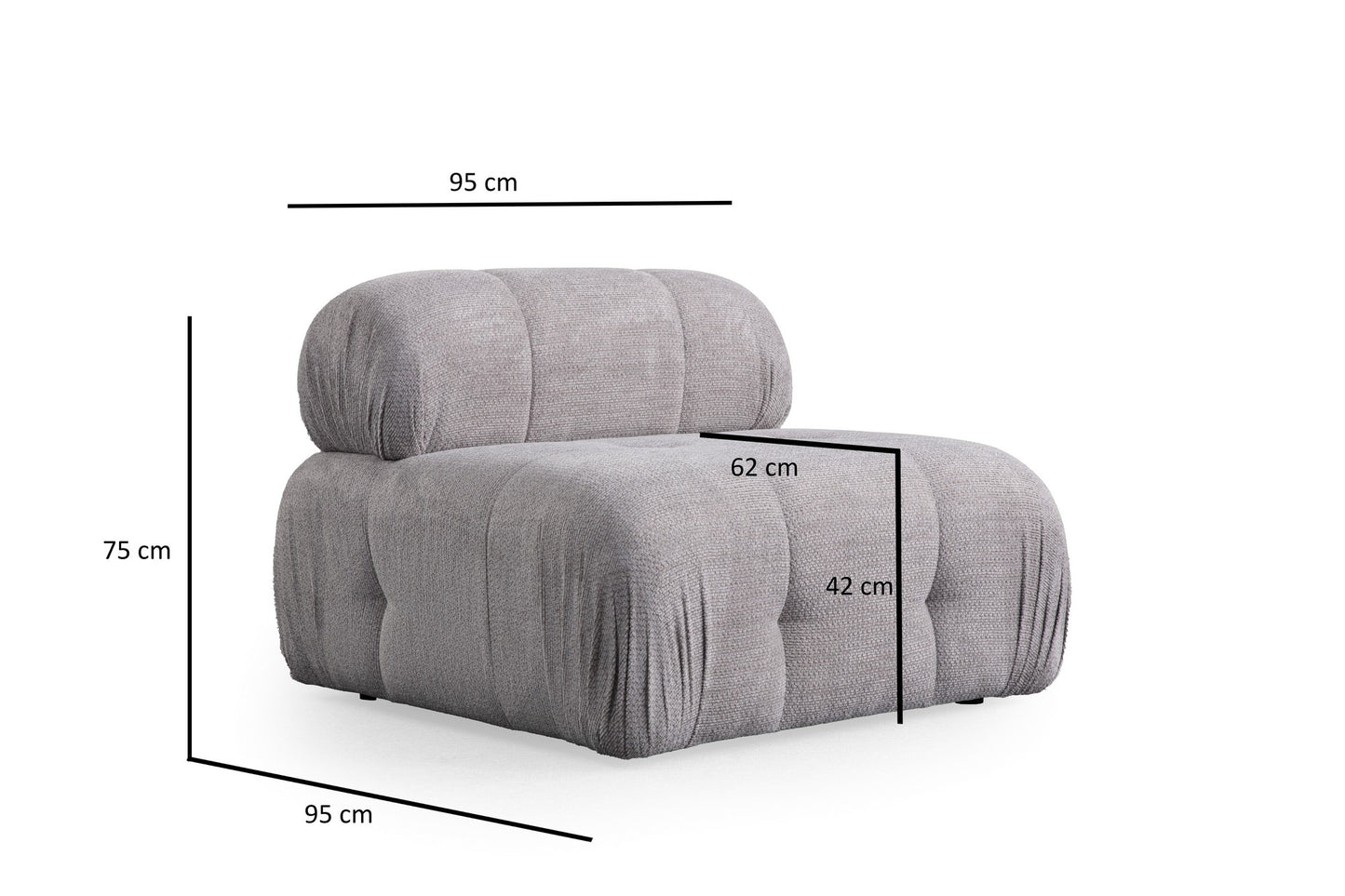 Sofa s 1 sjedećim mjestom LEAH