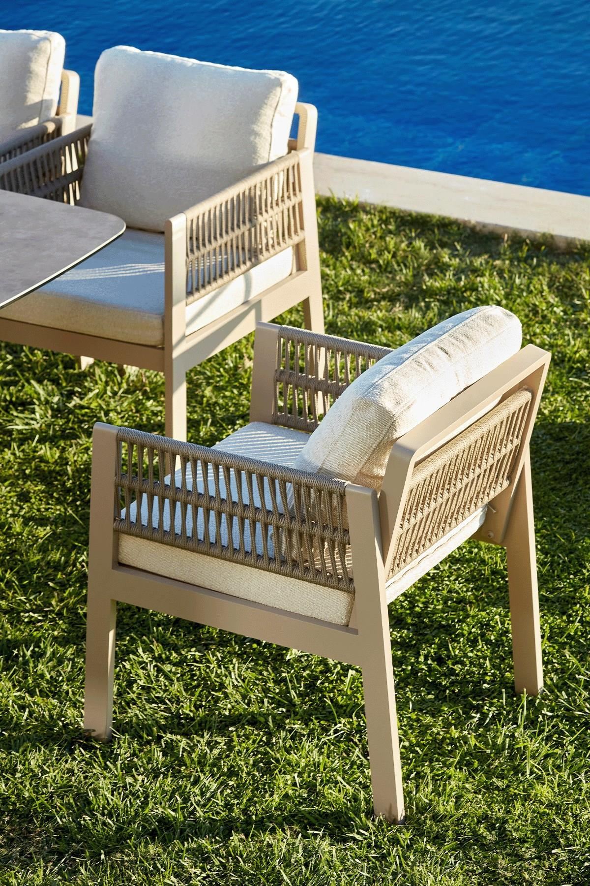 Set vrtnih stolova i stolica (8 komada) Toscana keramika