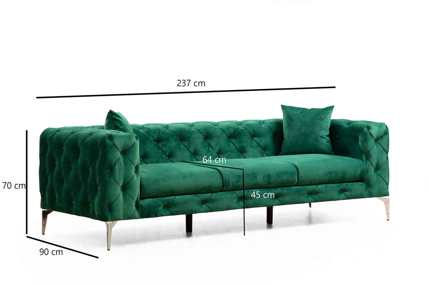 Trosjed, zelena, Como - Green