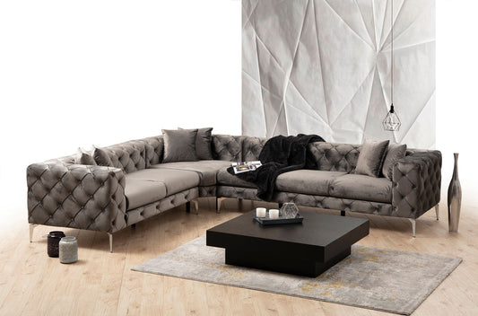 Kutna garnitura, Antracit, Como Right -Anthracite