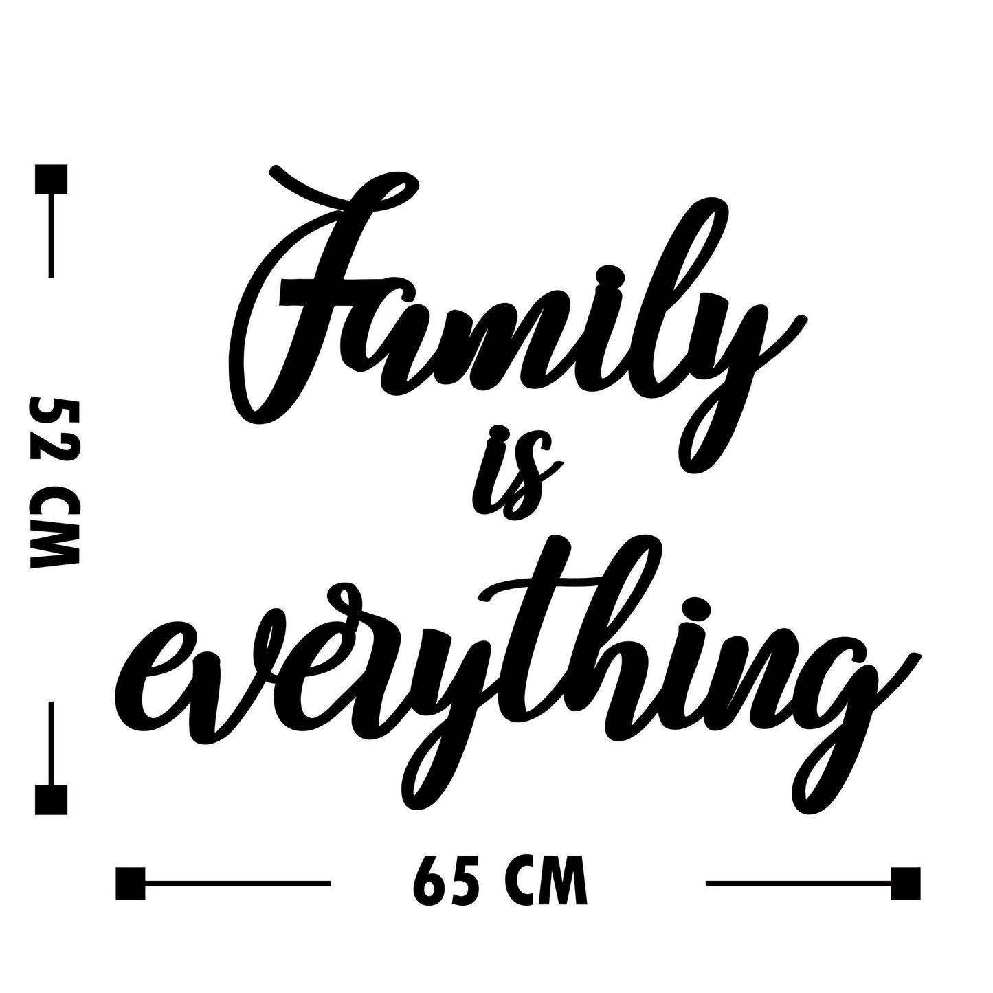 Zidna dekoracija drvena, Family Is Everything