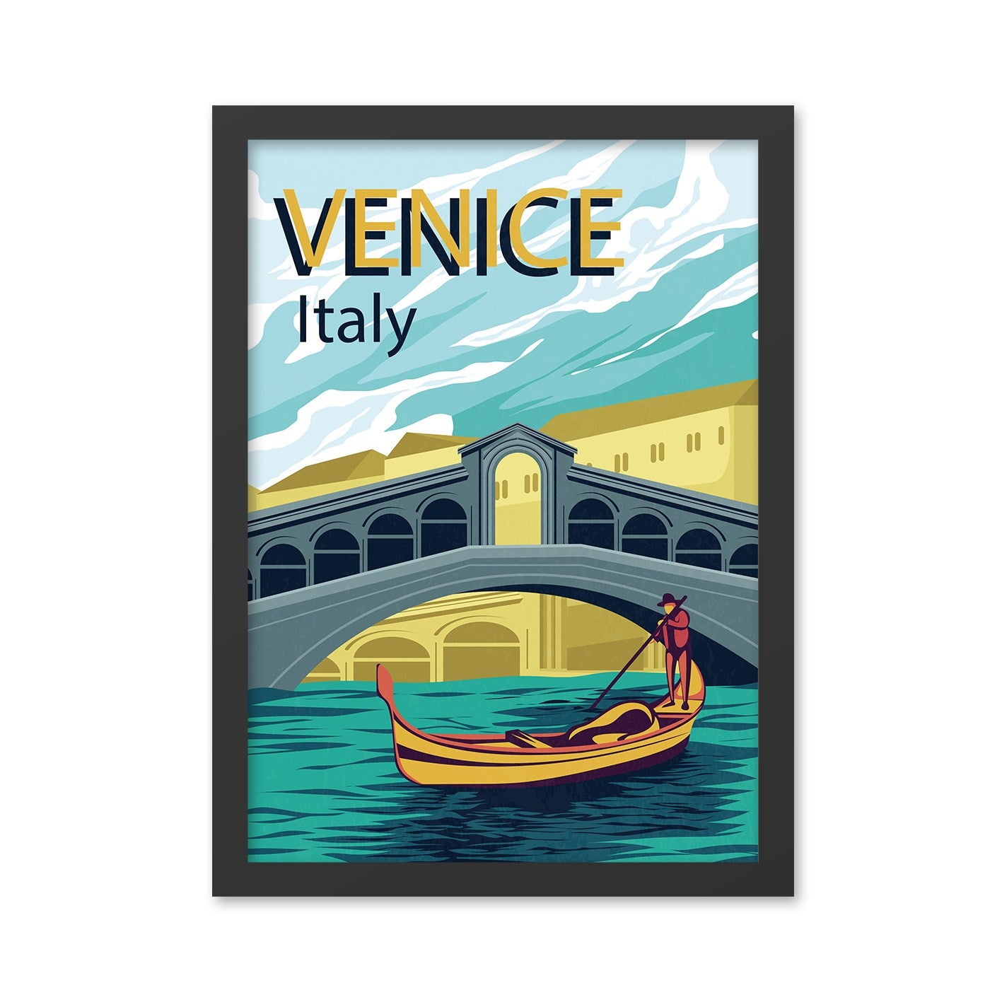 Ukrasna uokvirena MDF slika Venice 2 (40 x 55)