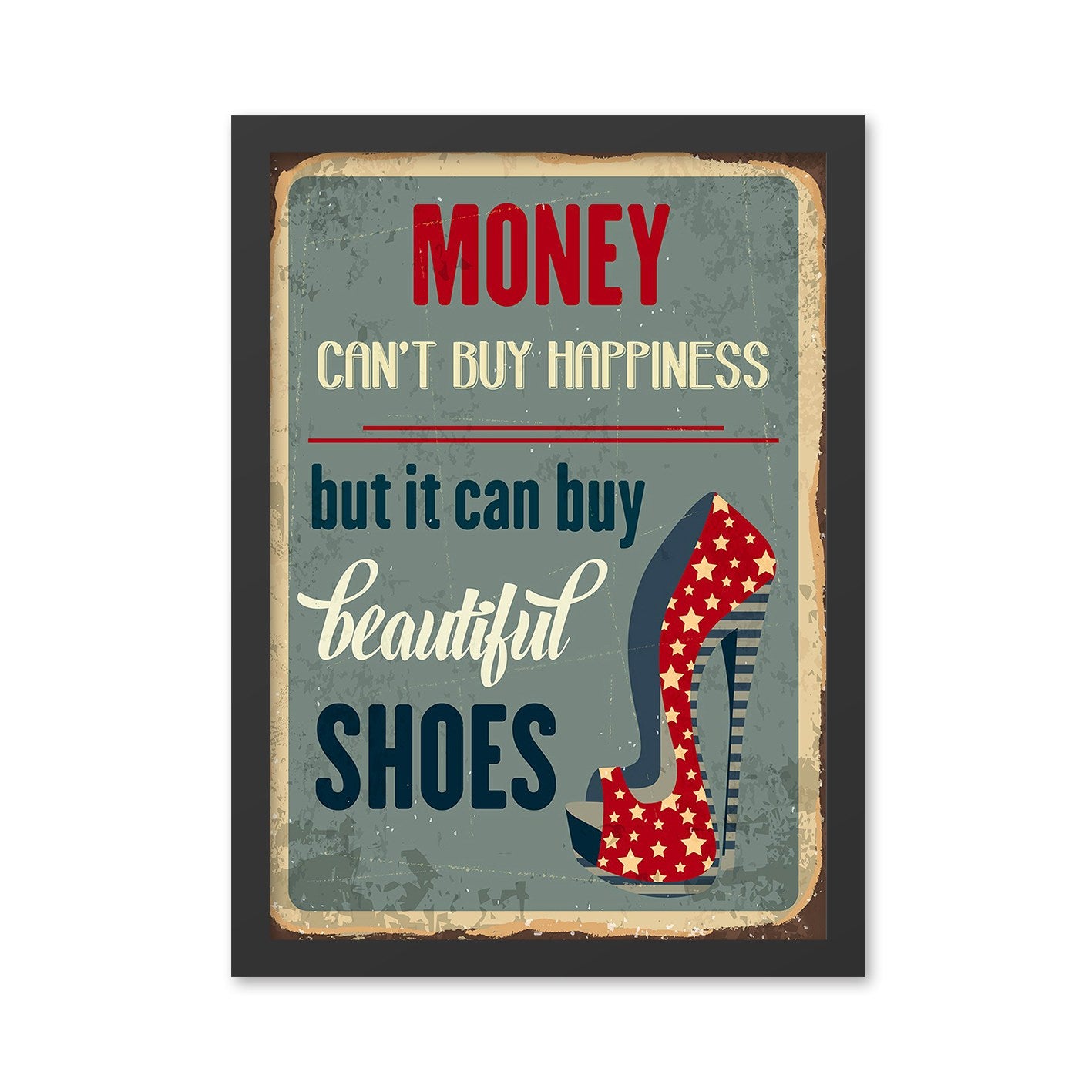 Ukrasna uokvirena MDF slika Money (40 x 55)